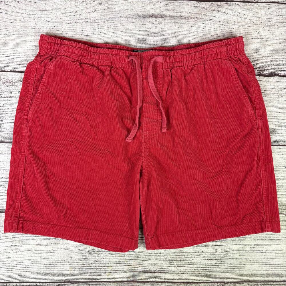 Todd Snyder New York Red Corduroy Weekend Shorts